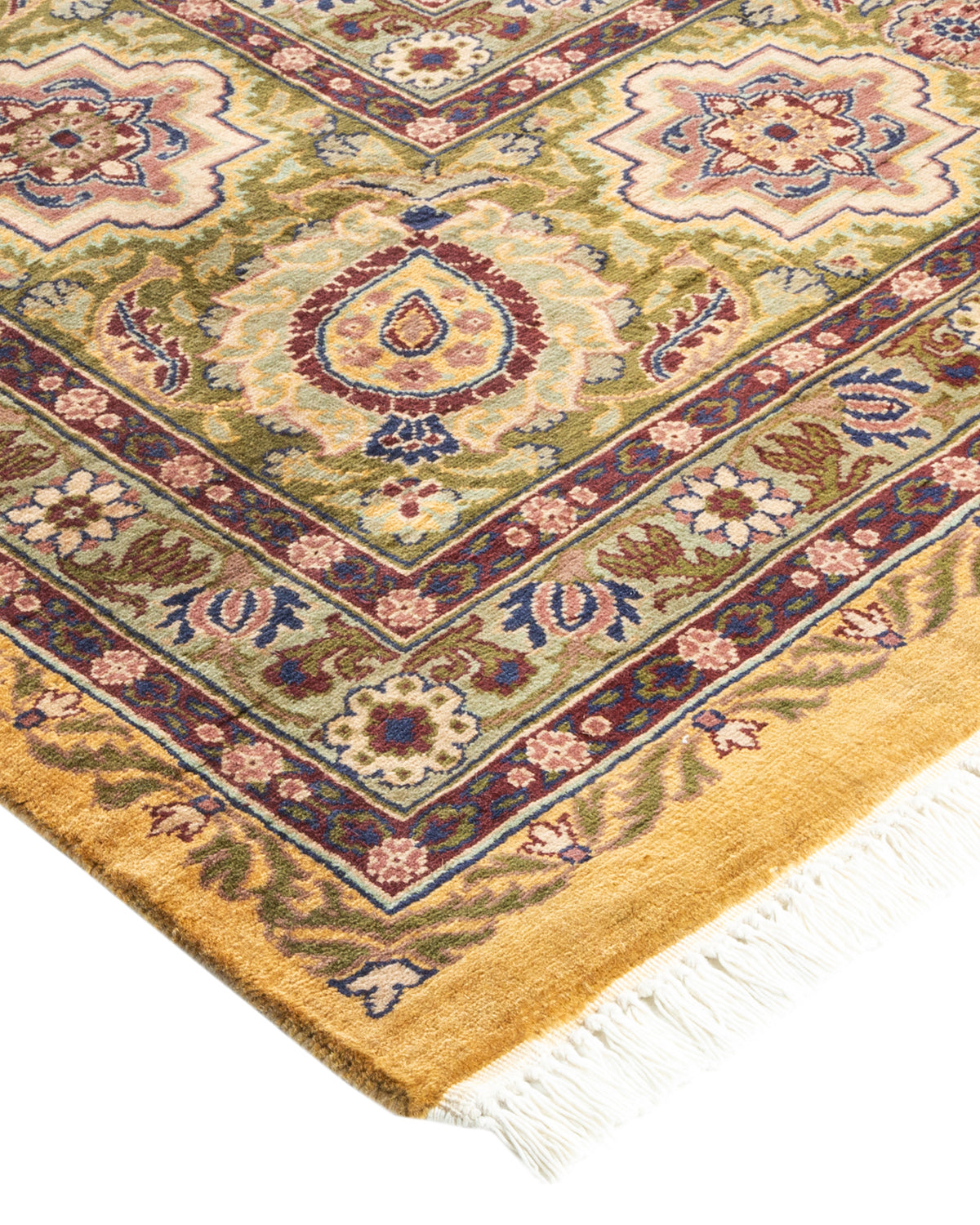 Mogul, One-of-a-Kind Hand-Knotted Area Rug - Yellow, 8' 0" x 10' 3"