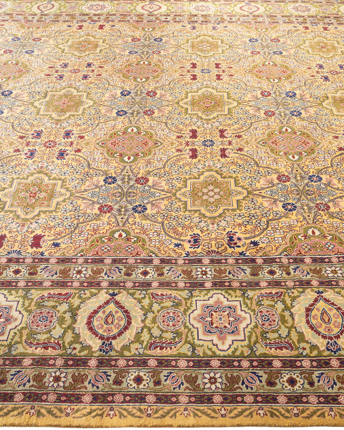 Mogul, One-of-a-Kind Hand-Knotted Area Rug - Yellow, 8' 0" x 10' 3"