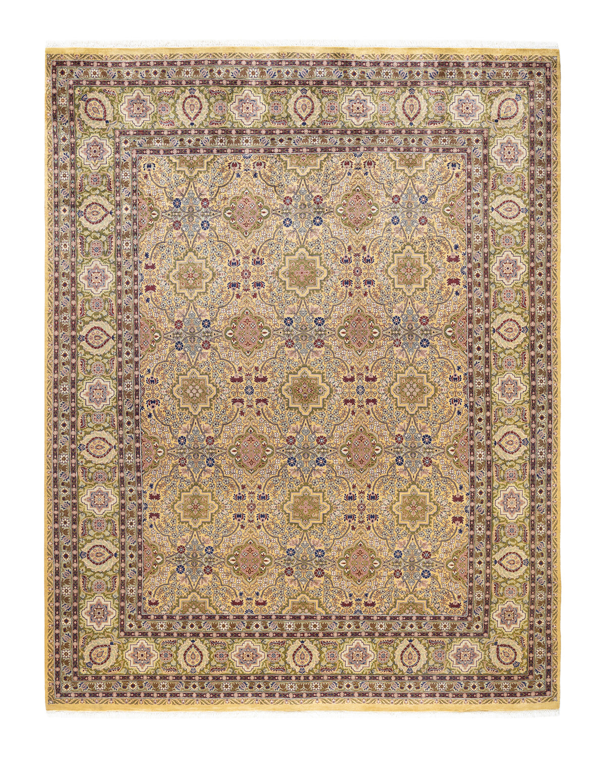 Mogul, One-of-a-Kind Hand-Knotted Area Rug - Yellow, 8' 0" x 10' 3"