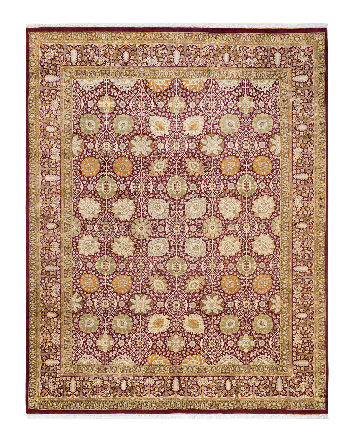 Mogul, One-of-a-Kind Hand-Knotted Area Rug - Purple, 8' 1" x 10' 3"