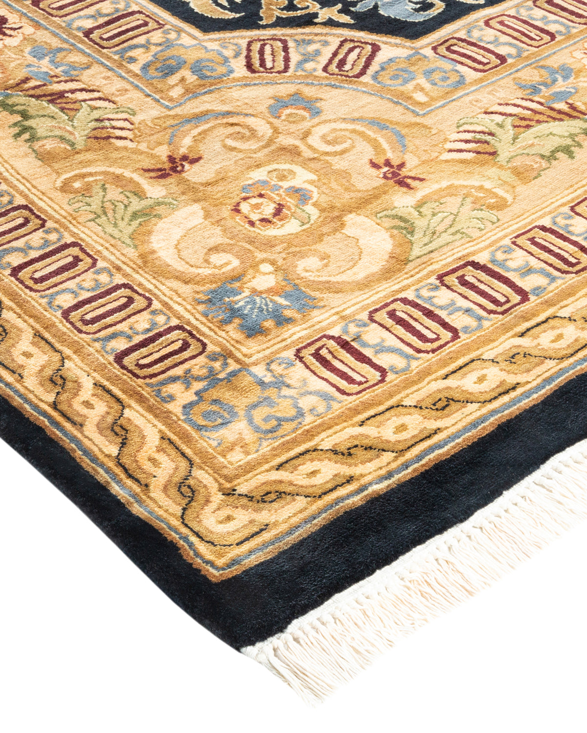 Mogul, One-of-a-Kind Hand-Knotted Area Rug - Black, 8' 1" x 10' 6"