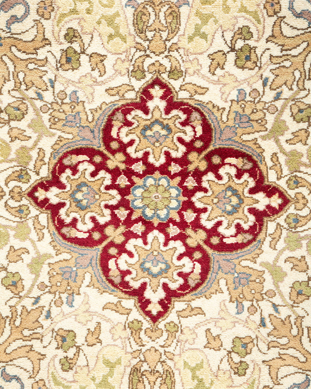 Mogul, One-of-a-Kind Hand-Knotted Area Rug - Ivory, 8' 2" x 8' 3"