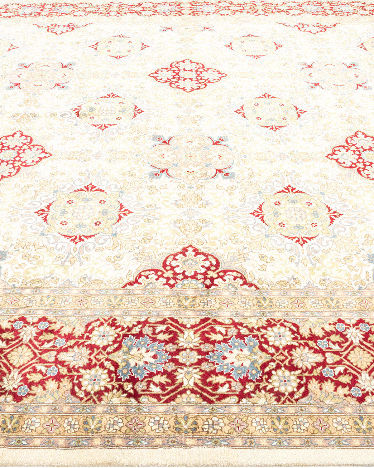 Mogul, One-of-a-Kind Hand-Knotted Area Rug - Ivory, 8' 2" x 8' 3"