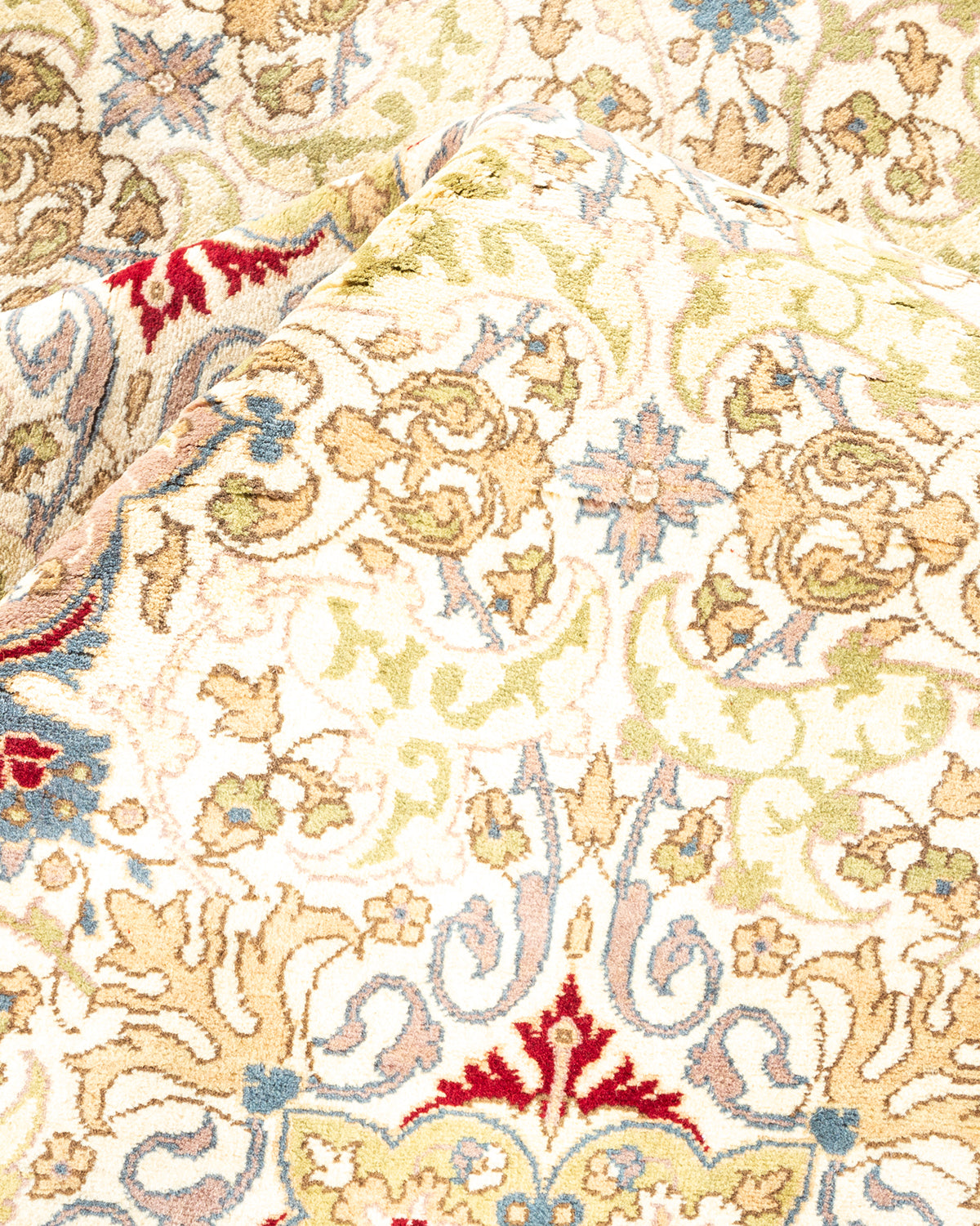 Mogul, One-of-a-Kind Hand-Knotted Area Rug - Ivory, 8' 2" x 8' 3"