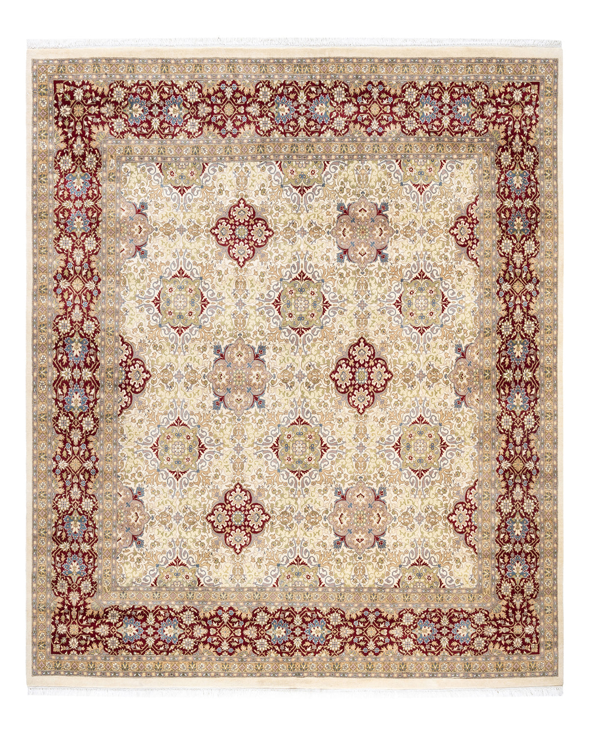 Mogul, One-of-a-Kind Hand-Knotted Area Rug - Ivory, 8' 2" x 8' 3"