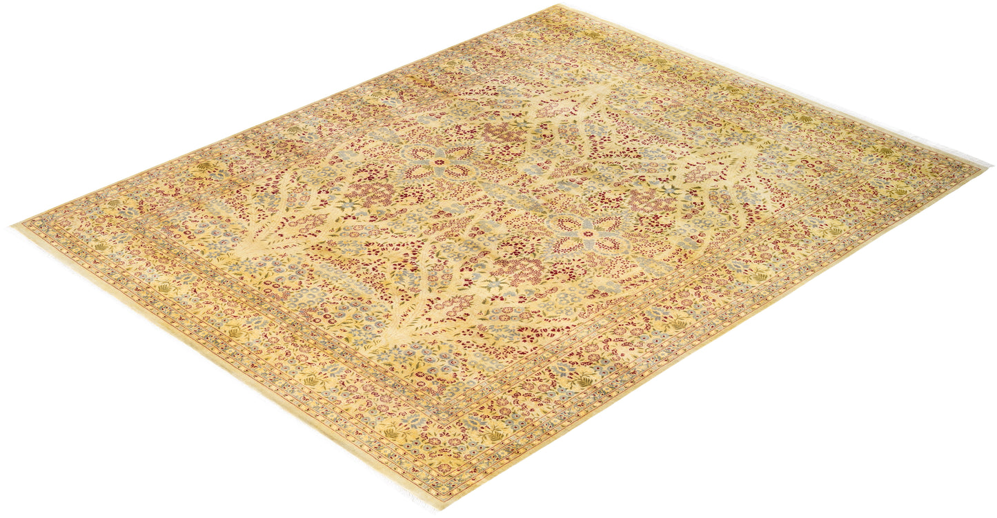 Mogul, One-of-a-Kind Hand-Knotted Area Rug - Yellow, 8' 1" x 10' 4"