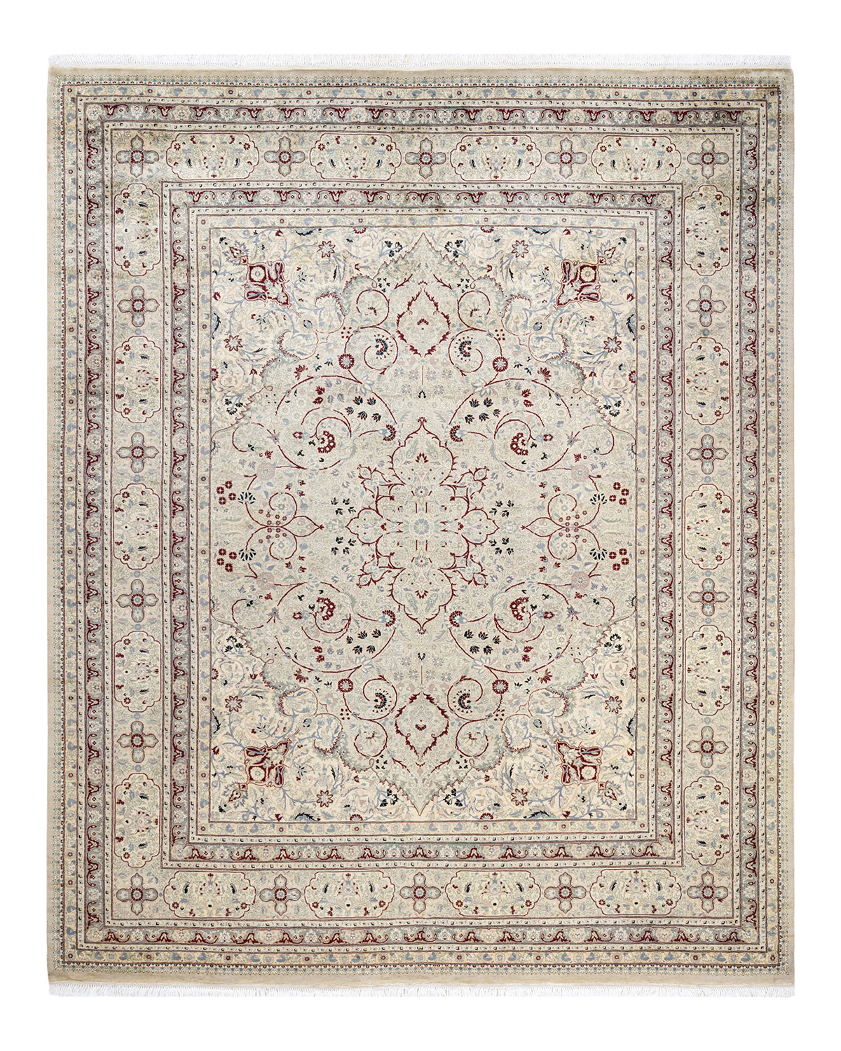 Mogul, One-of-a-Kind Hand-Knotted Area Rug - Ivory, 8' 2" x 10' 0"