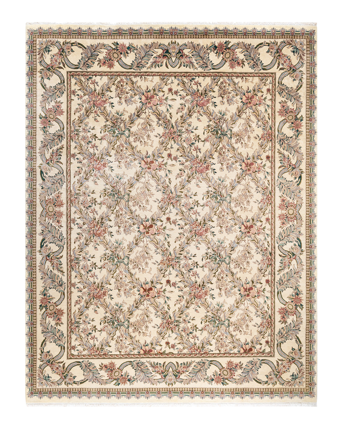 Mogul, One-of-a-Kind Hand-Knotted Area Rug - Ivory, 8' 0" x 10' 6"