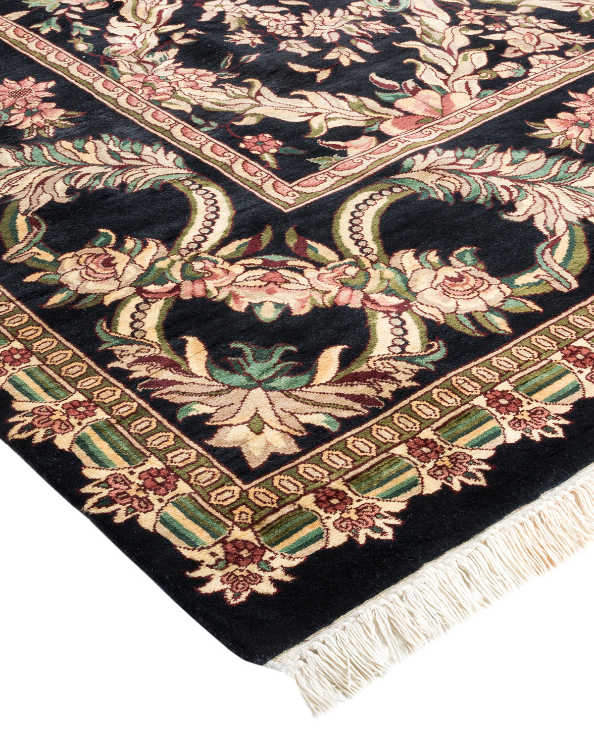 Mogul, One-of-a-Kind Hand-Knotted Area Rug - Black, 8' 2" x 10' 3"