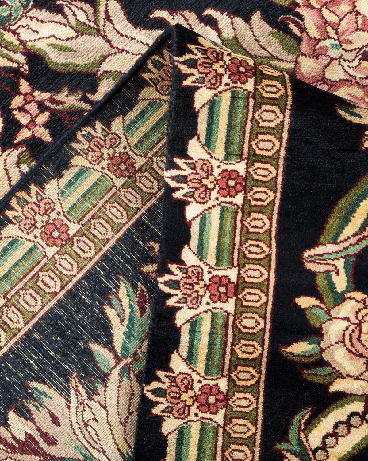 Mogul, One-of-a-Kind Hand-Knotted Area Rug - Black, 8' 2" x 10' 3"