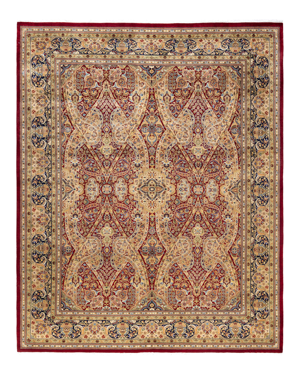 Mogul, One-of-a-Kind Hand-Knotted Area Rug - Red, 8' 2" x 10' 2"
