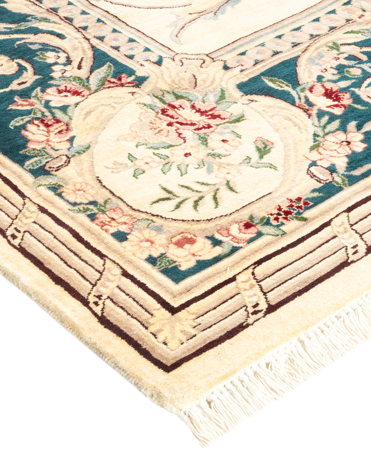 Mogul, One-of-a-Kind Hand-Knotted Area Rug - Ivory, 8' 2" x 10' 3"