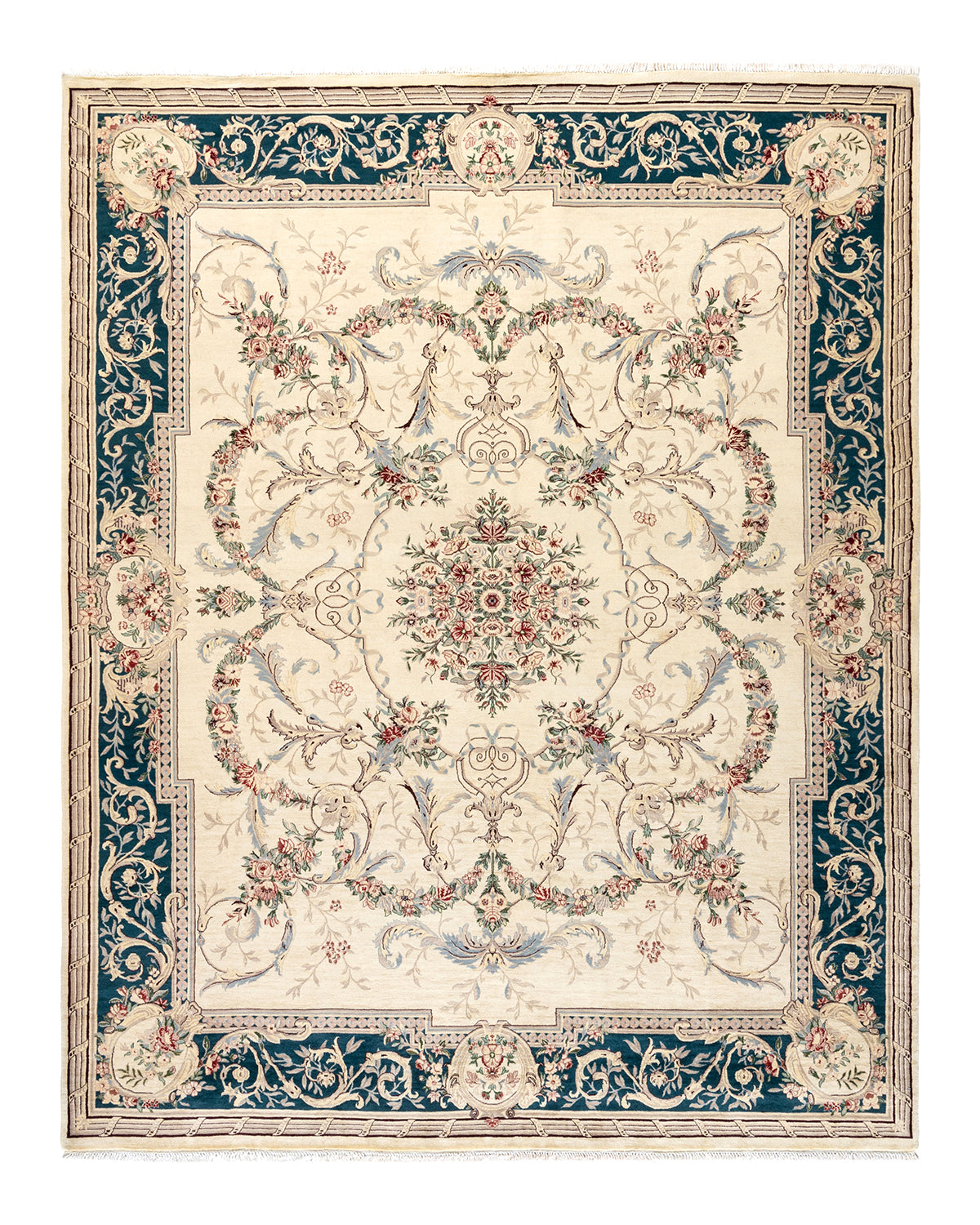 Mogul, One-of-a-Kind Hand-Knotted Area Rug - Ivory, 8' 2" x 10' 3"