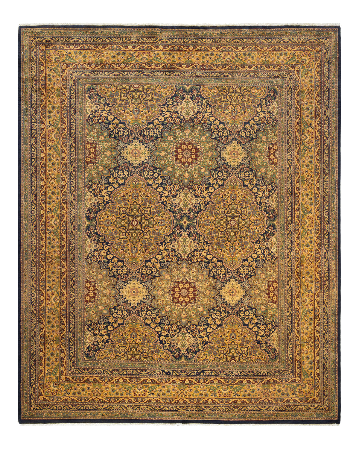 Mogul, One-of-a-Kind Hand-Knotted Area Rug - Blue, 8' 1" x 9' 10"