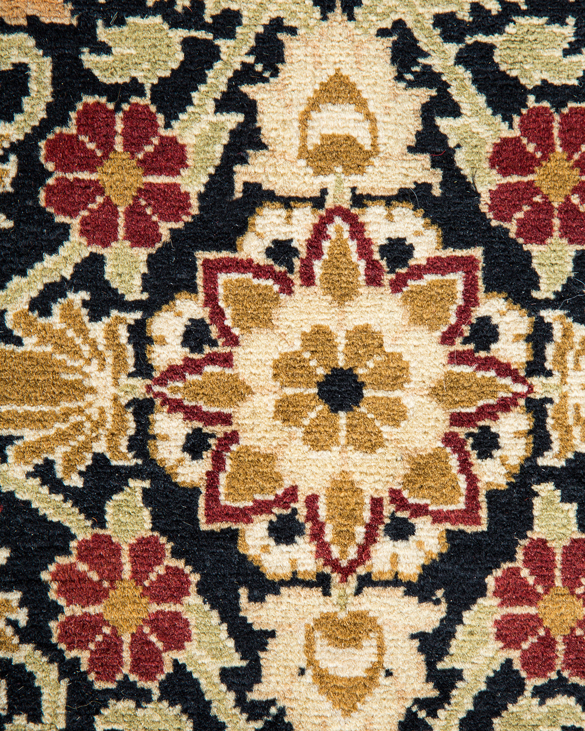 Mogul, One-of-a-Kind Hand-Knotted Area Rug - Black, 8' 2" x 10' 3"