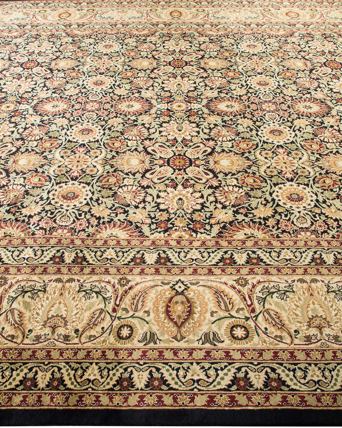 Mogul, One-of-a-Kind Hand-Knotted Area Rug - Black, 8' 2" x 10' 3"