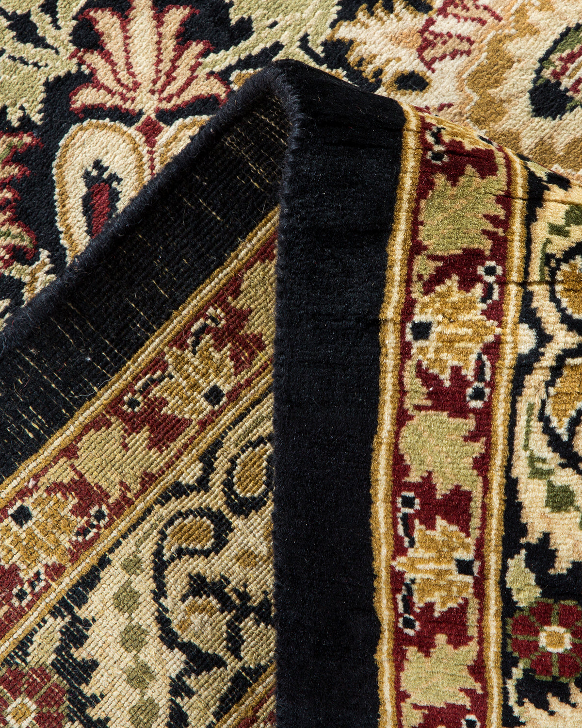 Mogul, One-of-a-Kind Hand-Knotted Area Rug - Black, 8' 2" x 10' 3"