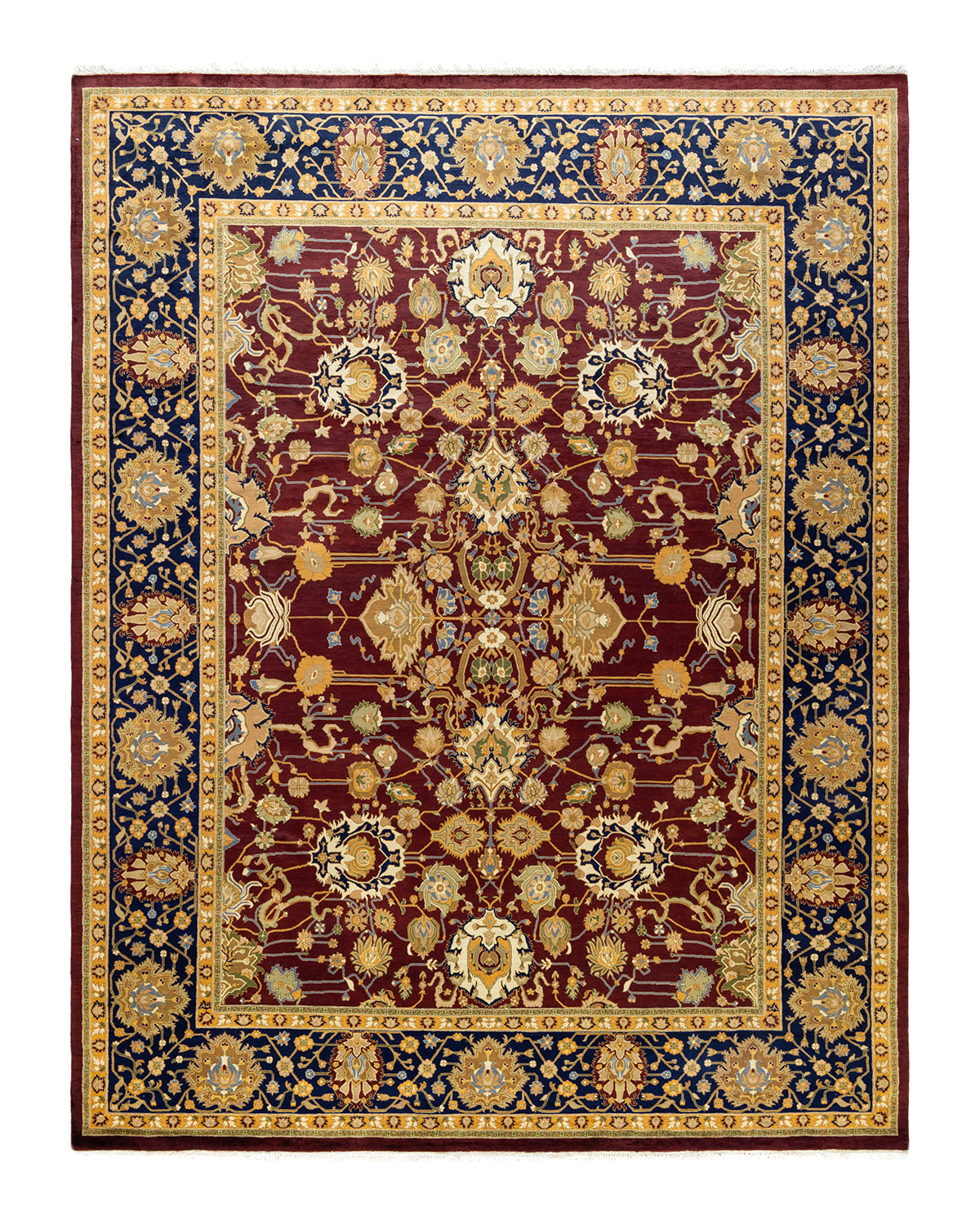 Mogul, One-of-a-Kind Hand-Knotted Area Rug - Red, 8' 2" x 10' 6"