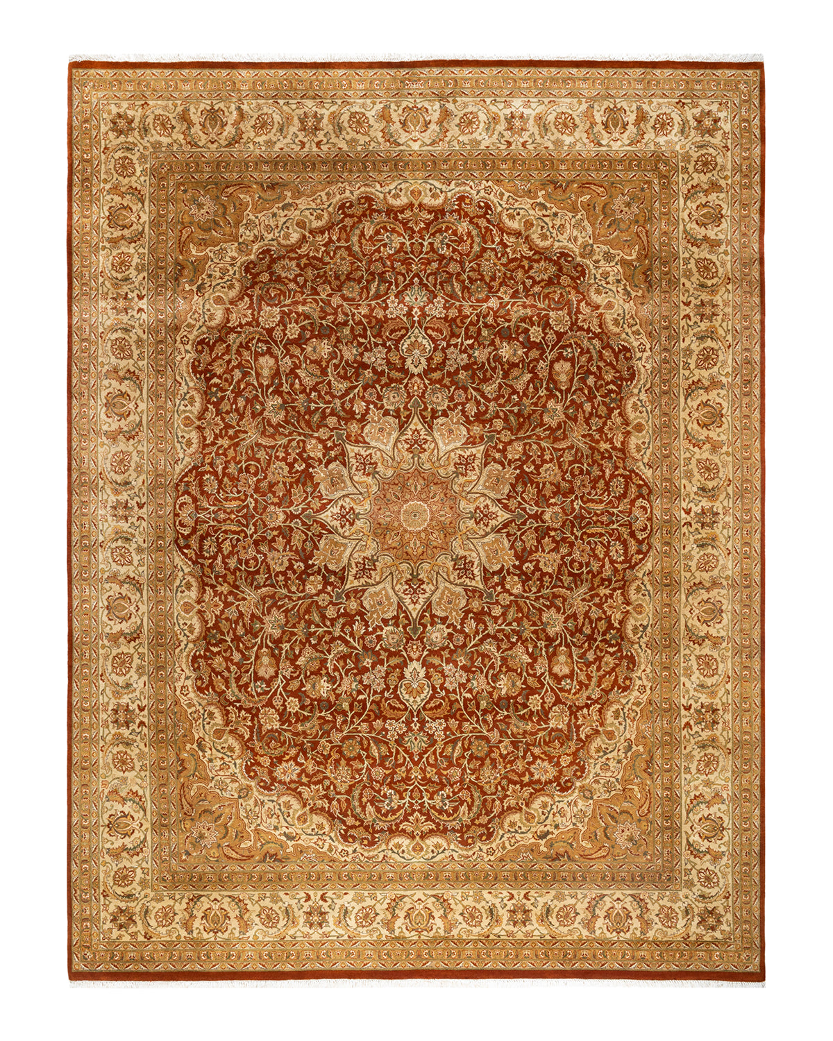 Mogul, One-of-a-Kind Hand-Knotted Area Rug - Brown, 8' 1" x 10' 7"