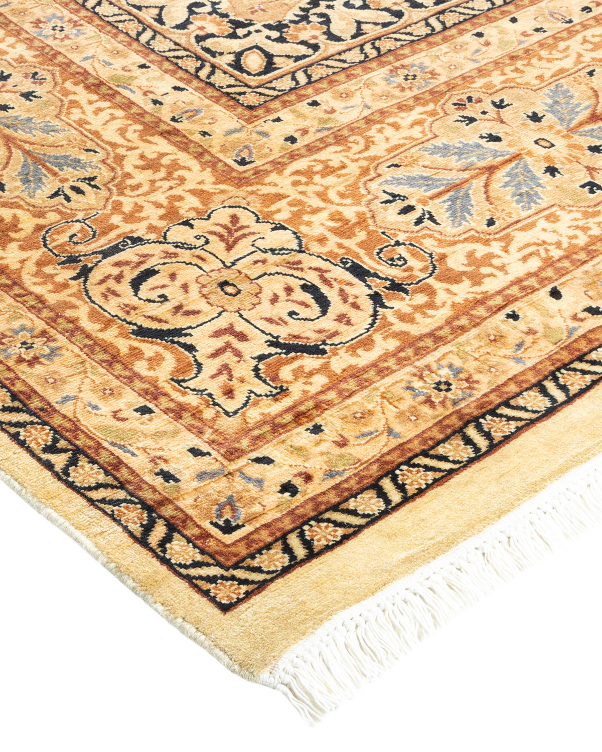 Mogul, One-of-a-Kind Hand-Knotted Area Rug - Yellow, 8' 0" x 10' 7"