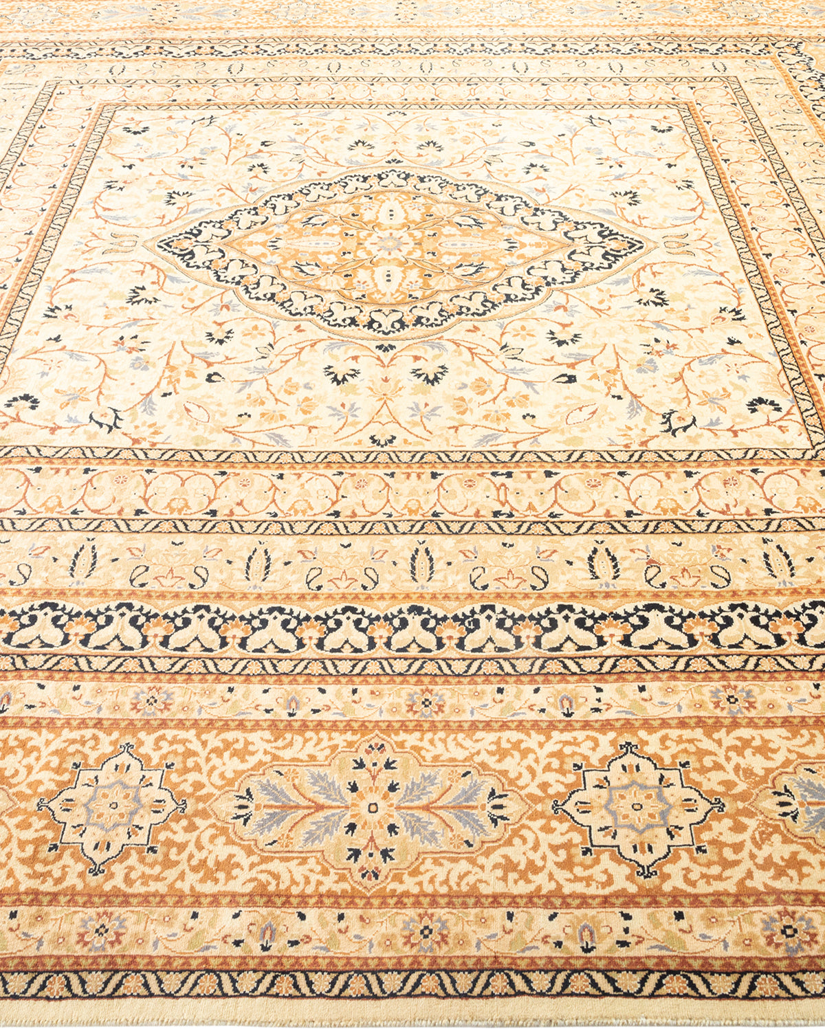 Mogul, One-of-a-Kind Hand-Knotted Area Rug - Yellow, 8' 0" x 10' 7"