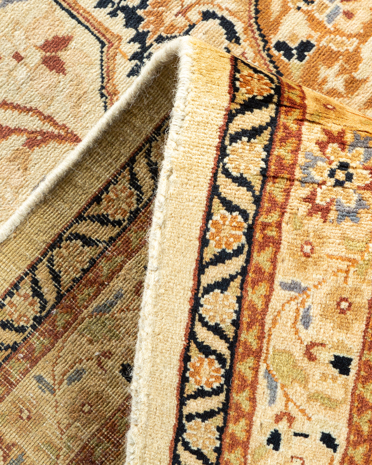 Mogul, One-of-a-Kind Hand-Knotted Area Rug - Yellow, 8' 0" x 10' 7"
