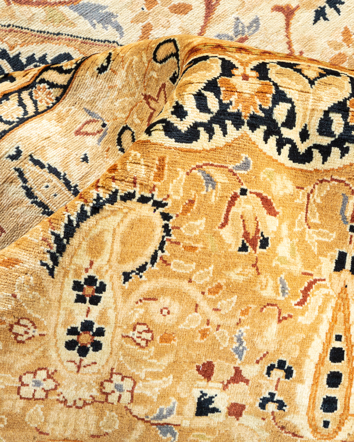 Mogul, One-of-a-Kind Hand-Knotted Area Rug - Yellow, 8' 0" x 10' 7"