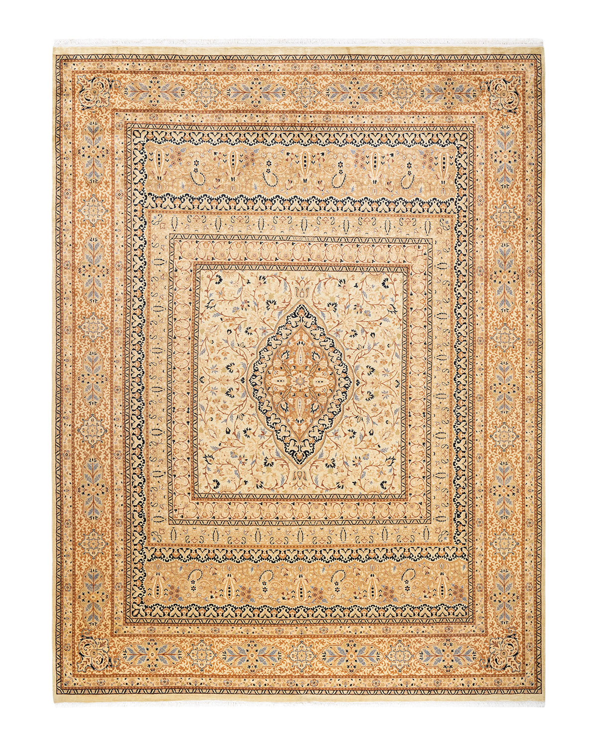 Mogul, One-of-a-Kind Hand-Knotted Area Rug - Yellow, 8' 0" x 10' 7"