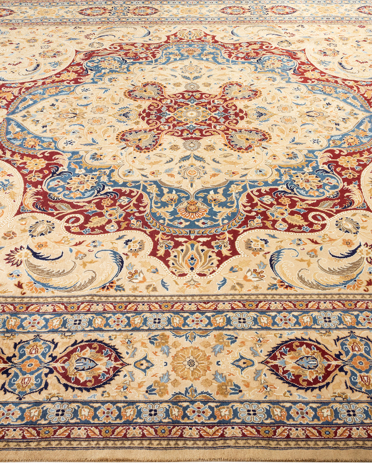Mogul, One-of-a-Kind Hand-Knotted Area Rug - Yellow, 7' 10" x 10' 2"