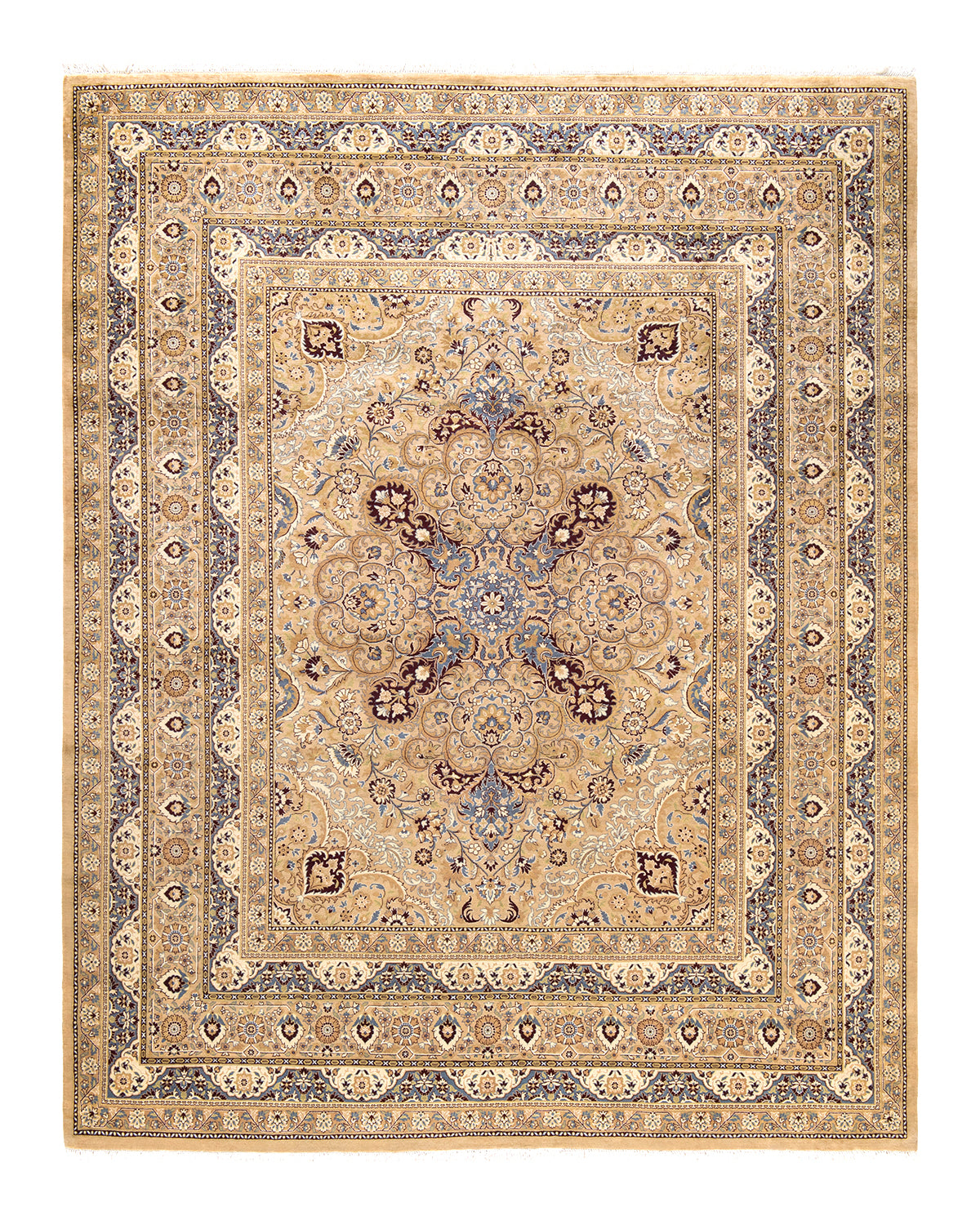 Mogul, One-of-a-Kind Hand-Knotted Area Rug - Yellow, 8' 0" x 10' 2"