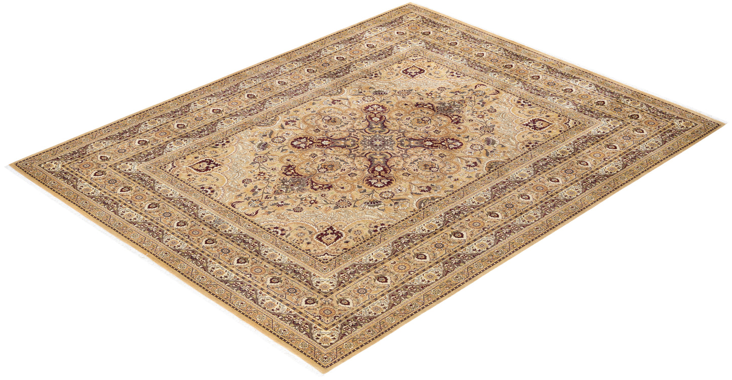 Mogul, One-of-a-Kind Hand-Knotted Area Rug - Yellow, 8' 1" x 10' 1"