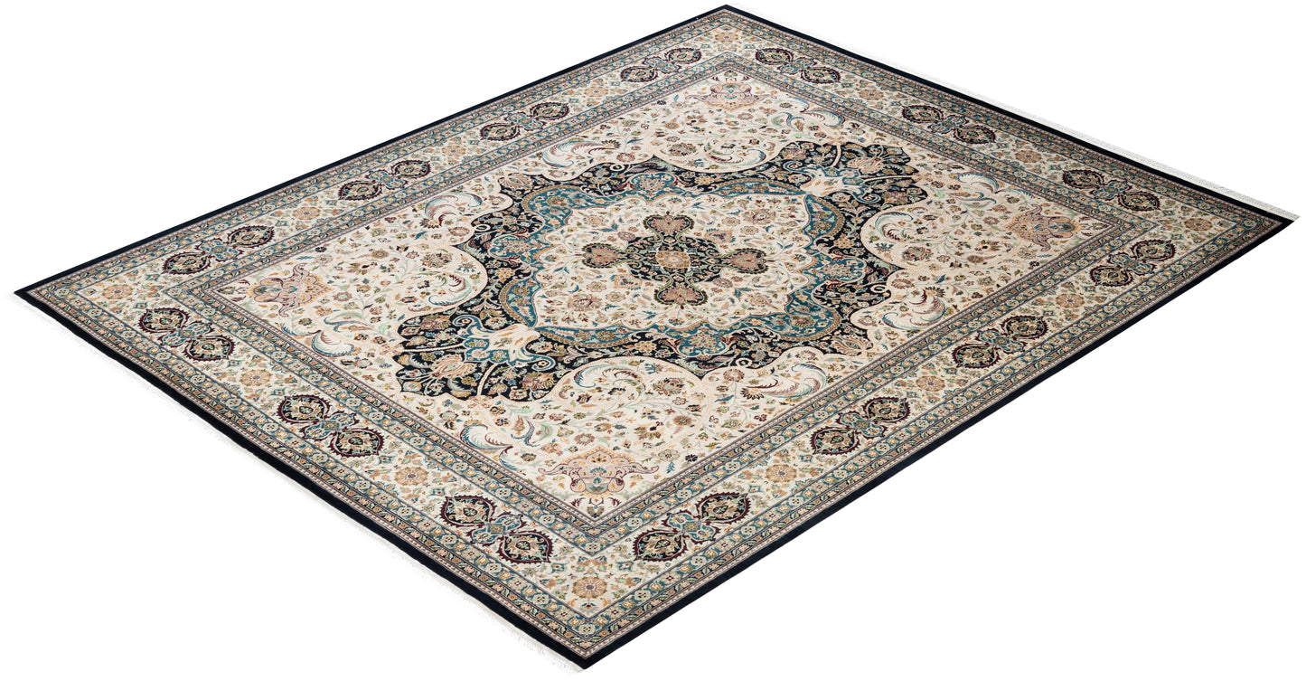 Mogul, One-of-a-Kind Hand-Knotted Area Rug - Black, 8' 2" x 10' 3"