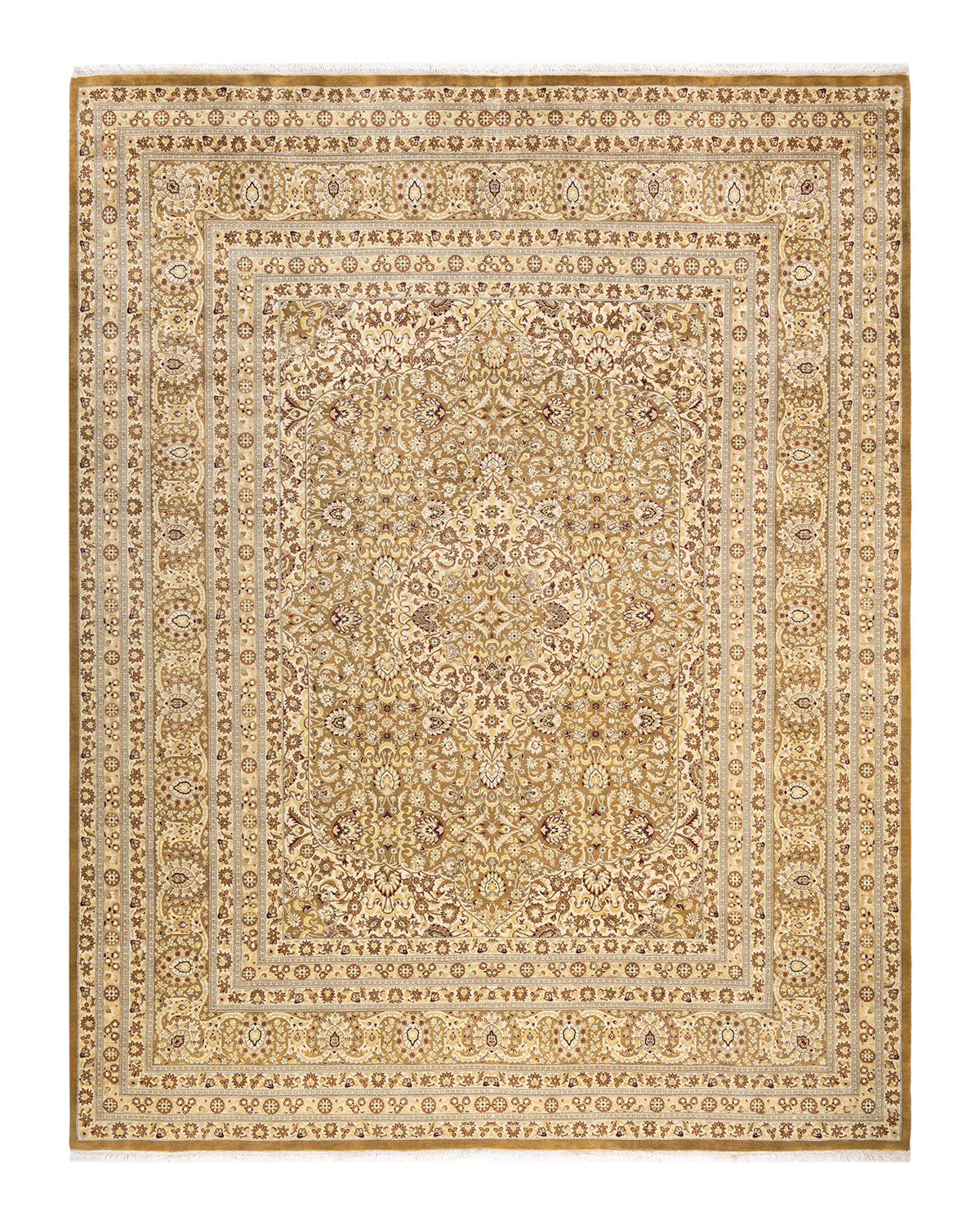 Mogul, One-of-a-Kind Hand-Knotted Area Rug - Green, 8' 1" x 10' 5"