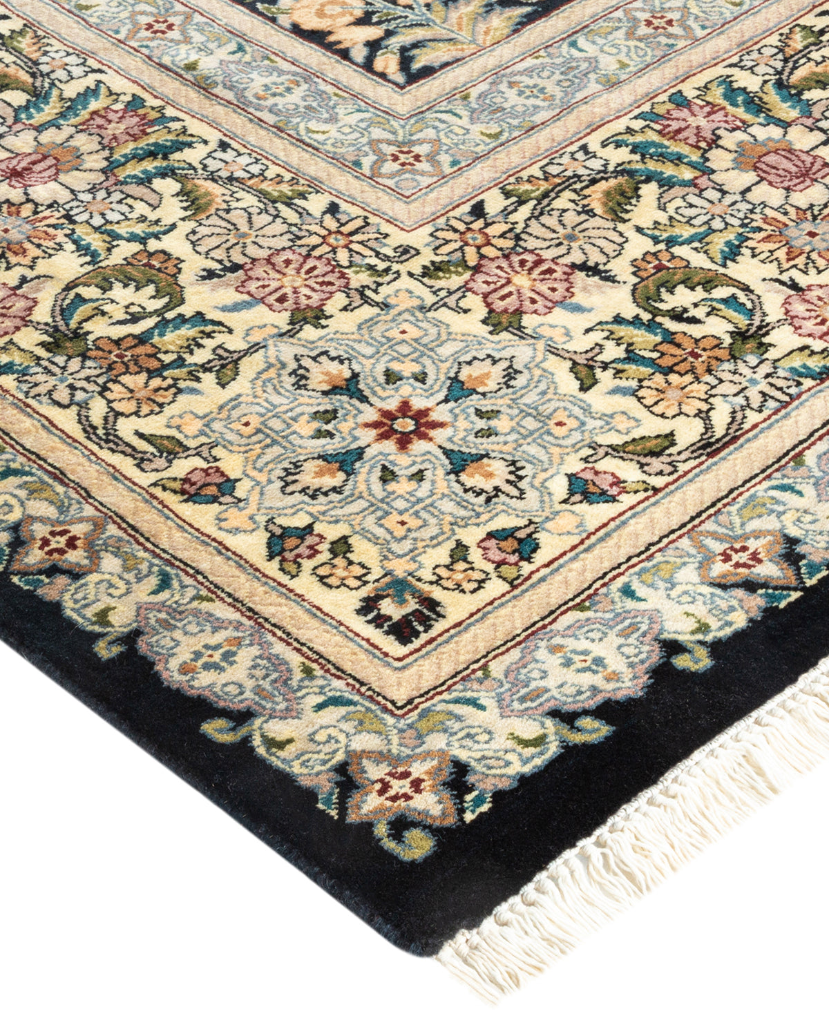 Mogul, One-of-a-Kind Hand-Knotted Area Rug - Black, 8' 2" x 11' 3"