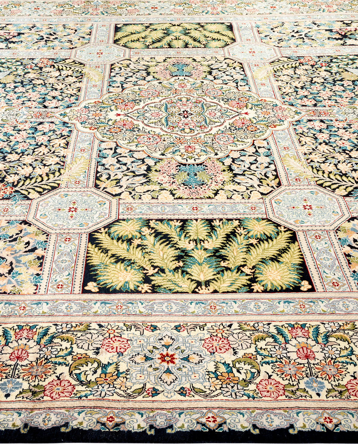 Mogul, One-of-a-Kind Hand-Knotted Area Rug - Black, 8' 2" x 11' 3"