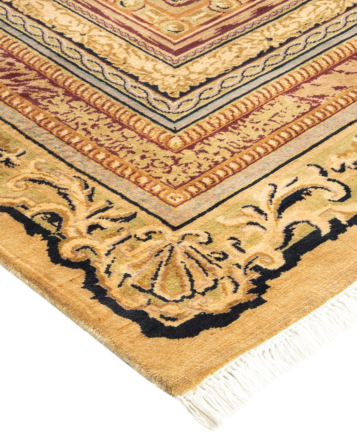 Mogul, One-of-a-Kind Hand-Knotted Area Rug - Yellow, 8' 0" x 10' 3"