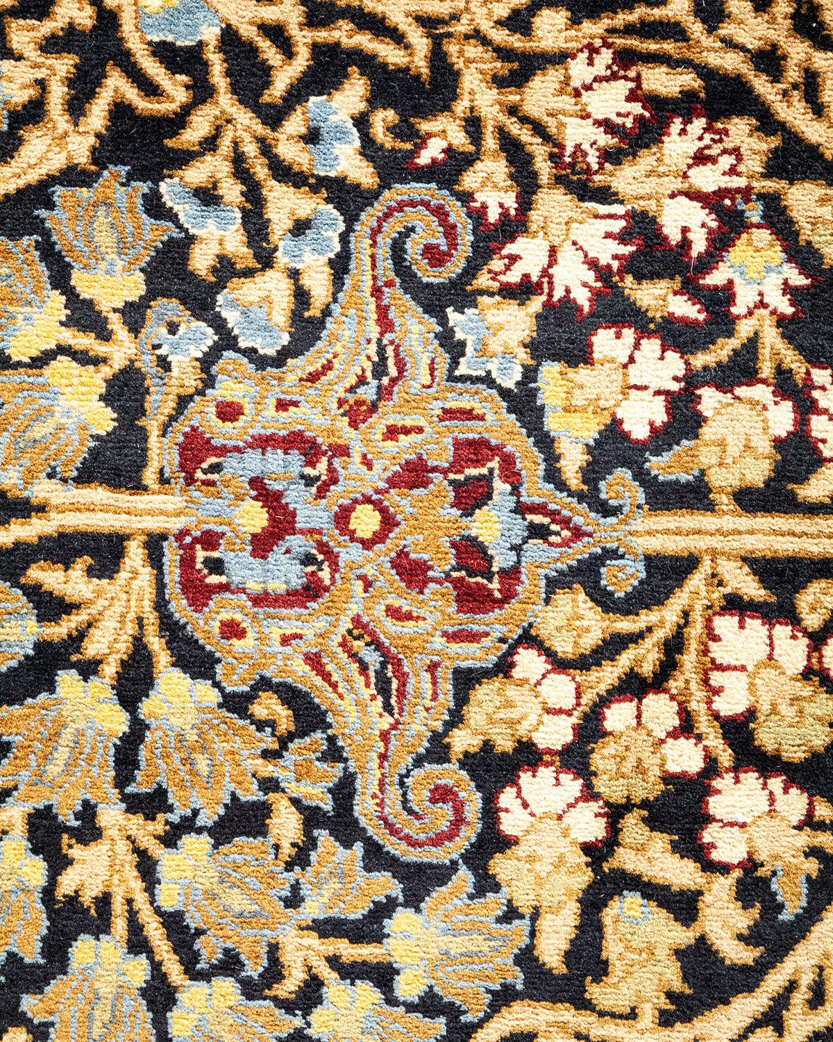 Mogul, One-of-a-Kind Hand-Knotted Area Rug - Black, 8' 2" x 10' 2"