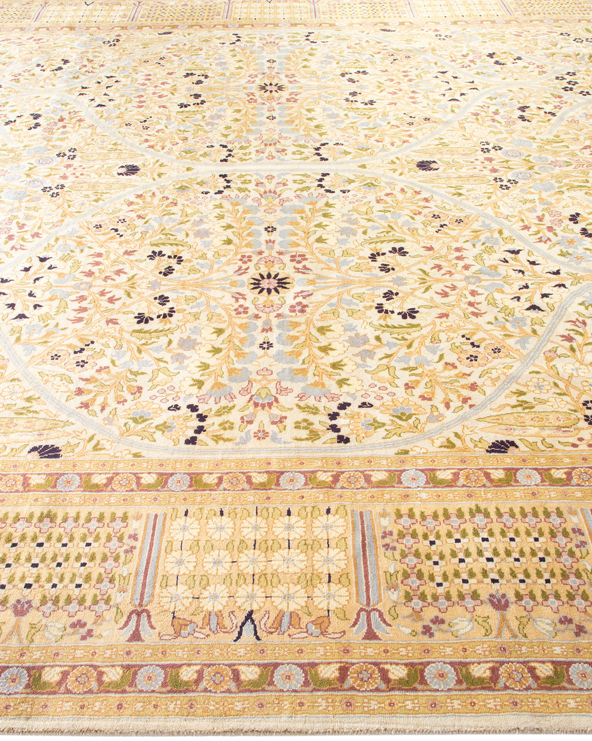 Mogul, One-of-a-Kind Hand-Knotted Area Rug - Ivory, 8' 1" x 10' 6"