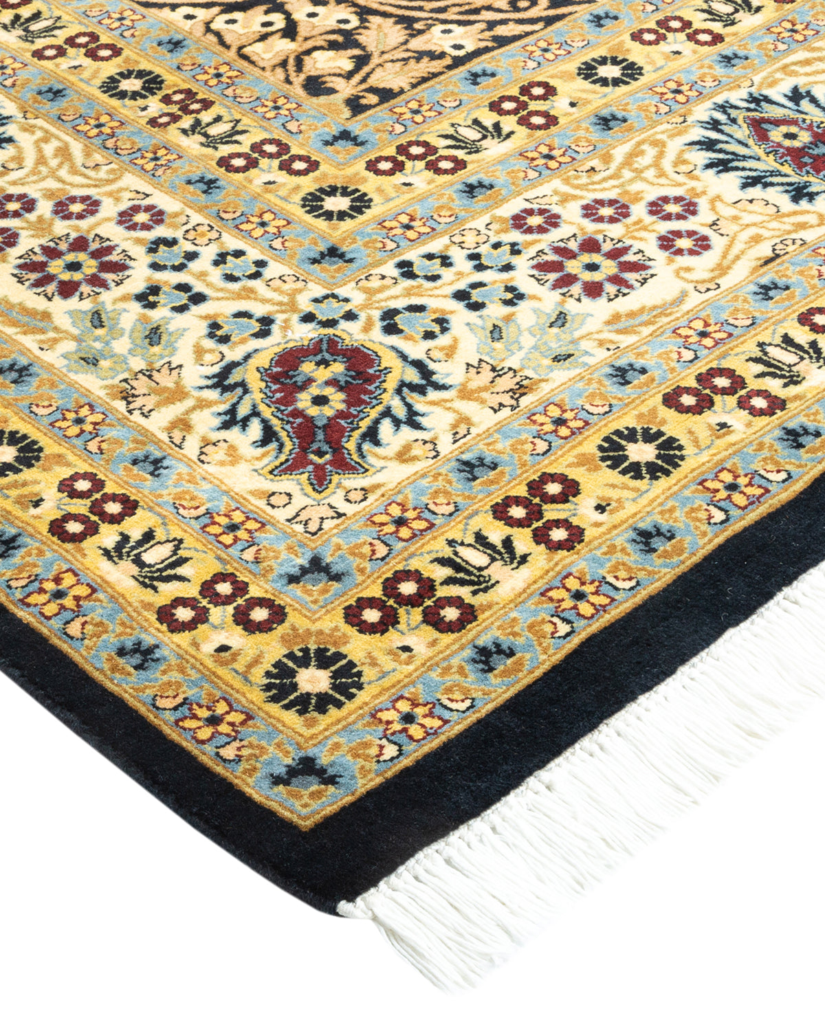 Mogul, One-of-a-Kind Hand-Knotted Area Rug - Black, 8' 1" x 9' 10"