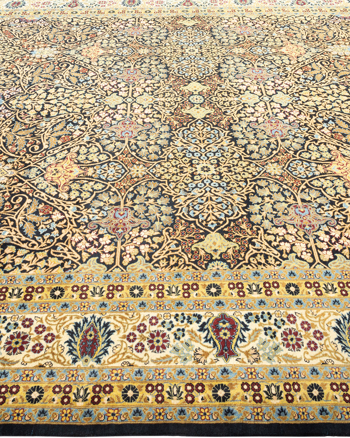 Mogul, One-of-a-Kind Hand-Knotted Area Rug - Black, 8' 1" x 9' 10"