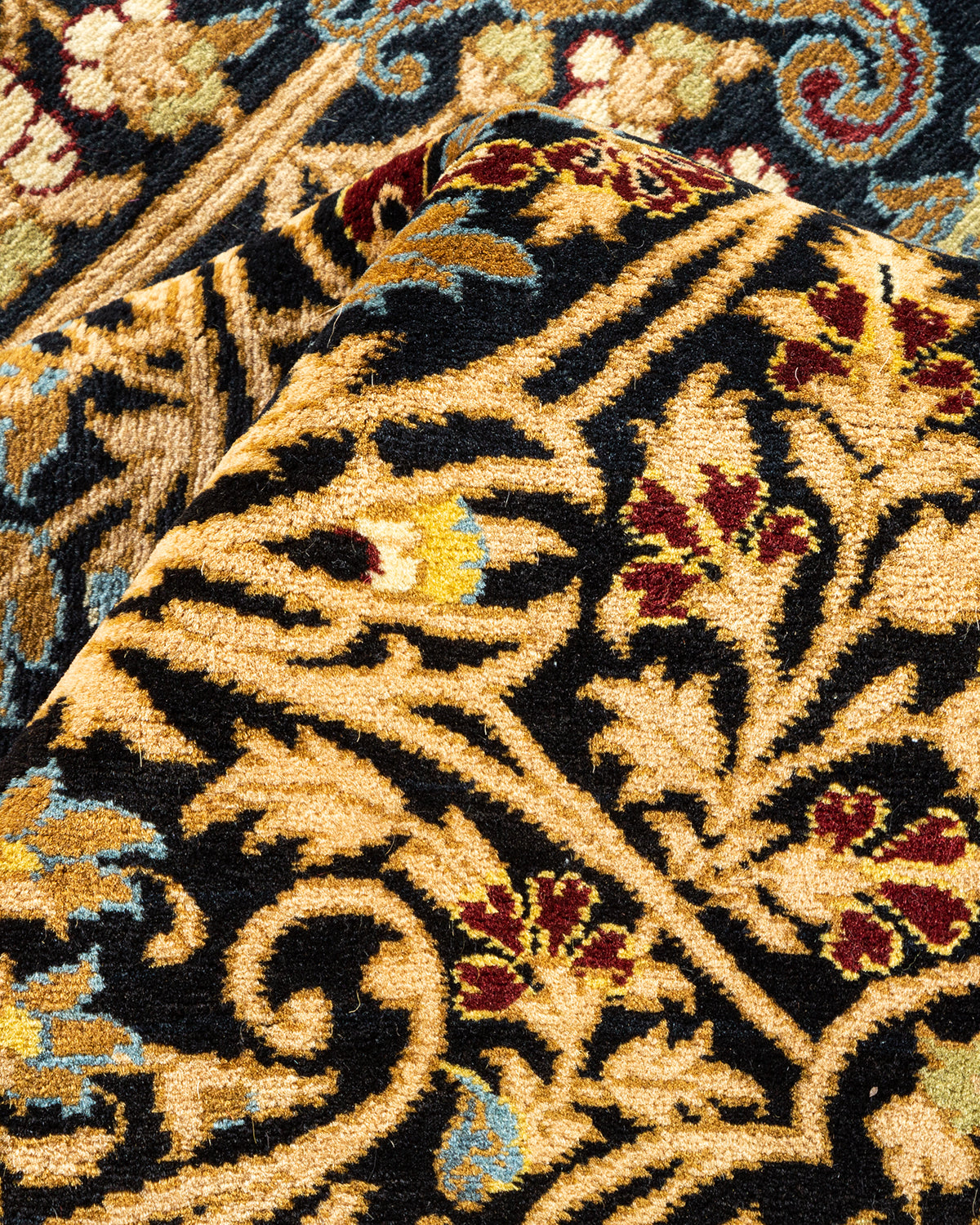 Mogul, One-of-a-Kind Hand-Knotted Area Rug - Black, 8' 1" x 9' 10"