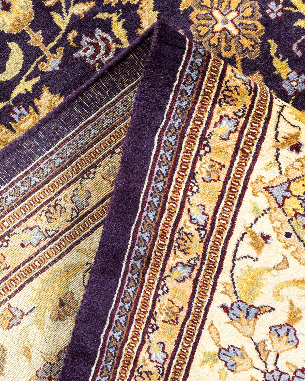 Mogul, One-of-a-Kind Hand-Knotted Area Rug - Purple, 7' 10" x 9' 6"
