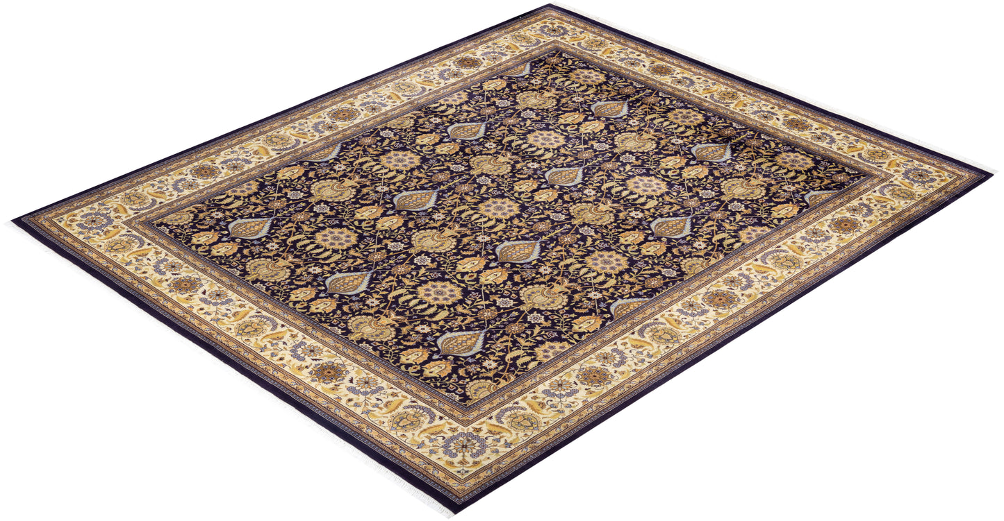 Mogul, One-of-a-Kind Hand-Knotted Area Rug - Purple, 7' 10" x 9' 6"