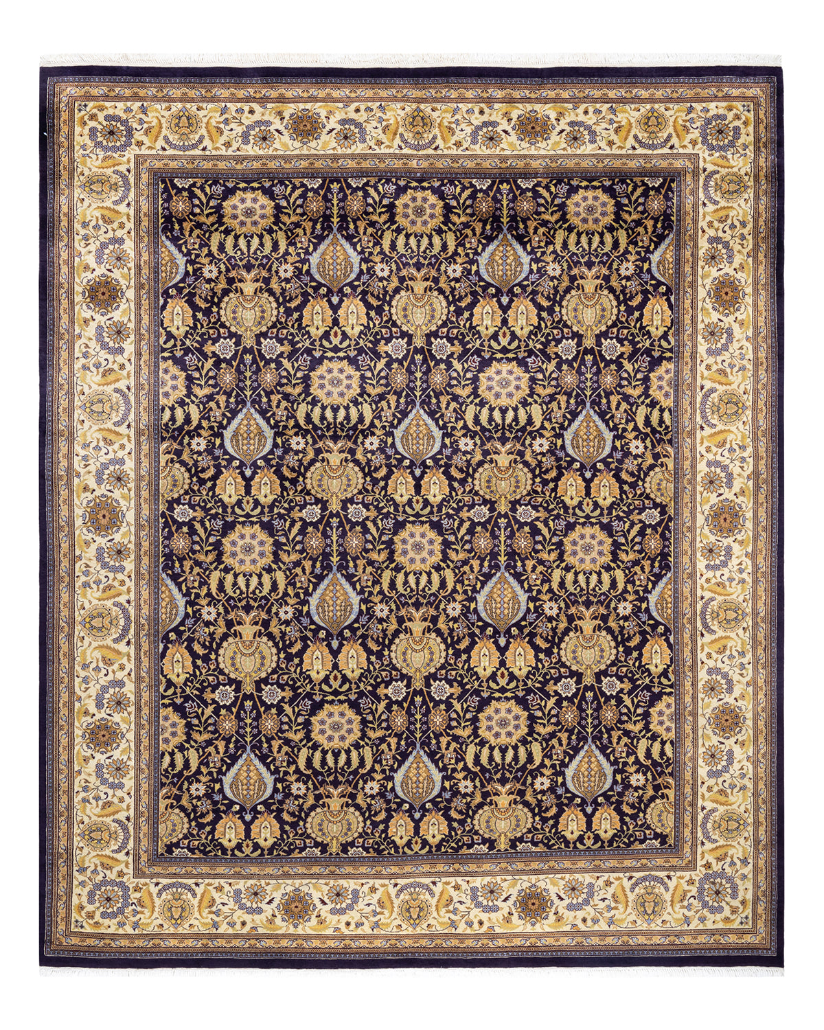 Mogul, One-of-a-Kind Hand-Knotted Area Rug - Purple, 7' 10" x 9' 6"
