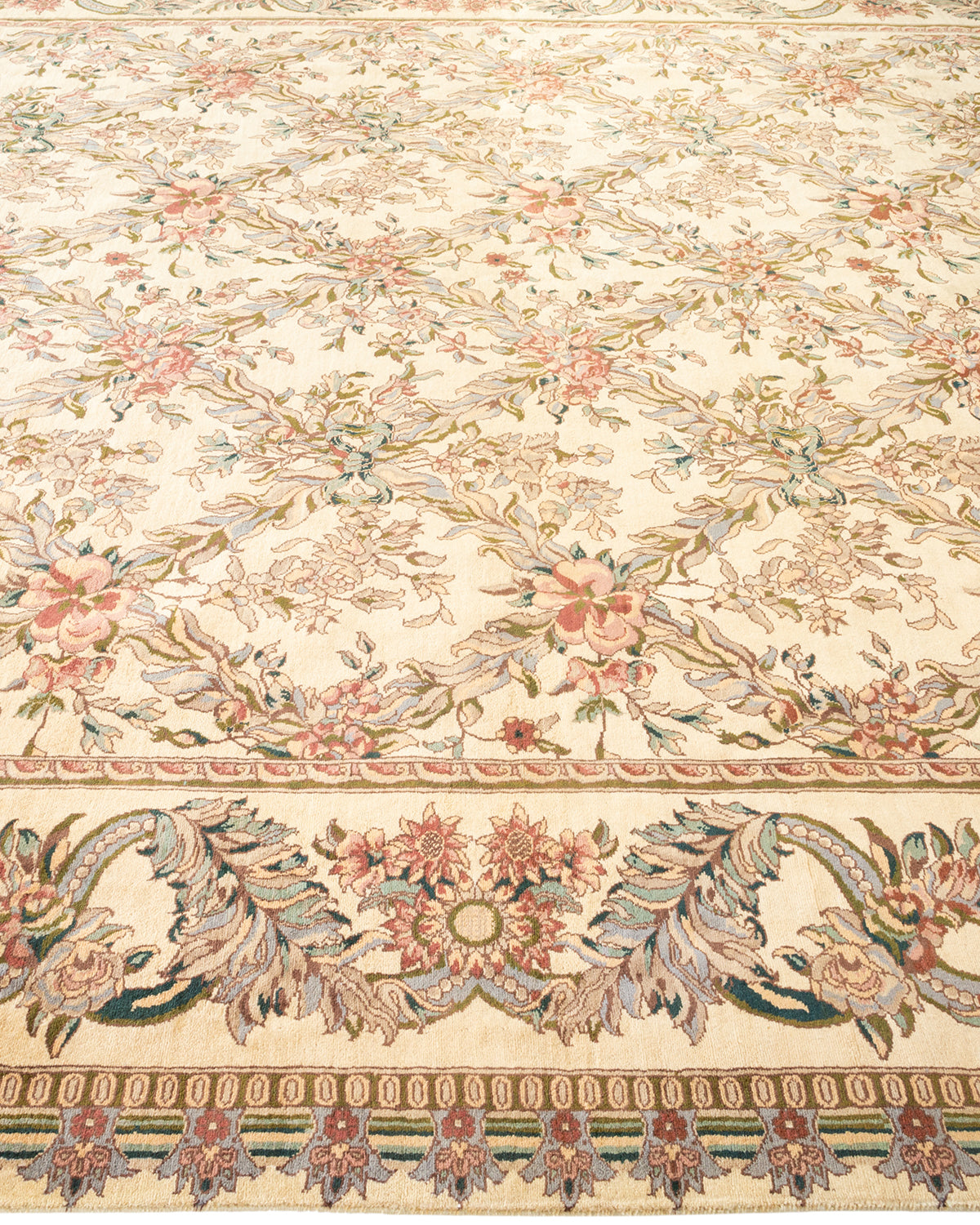 Mogul, One-of-a-Kind Hand-Knotted Area Rug - Ivory, 8' 2" x 10' 1"