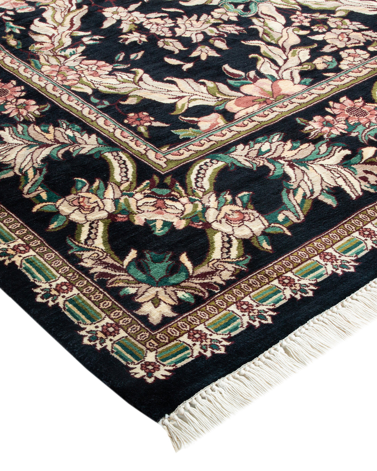 Mogul, One-of-a-Kind Hand-Knotted Area Rug - Black, 6' 2" x 8' 10"