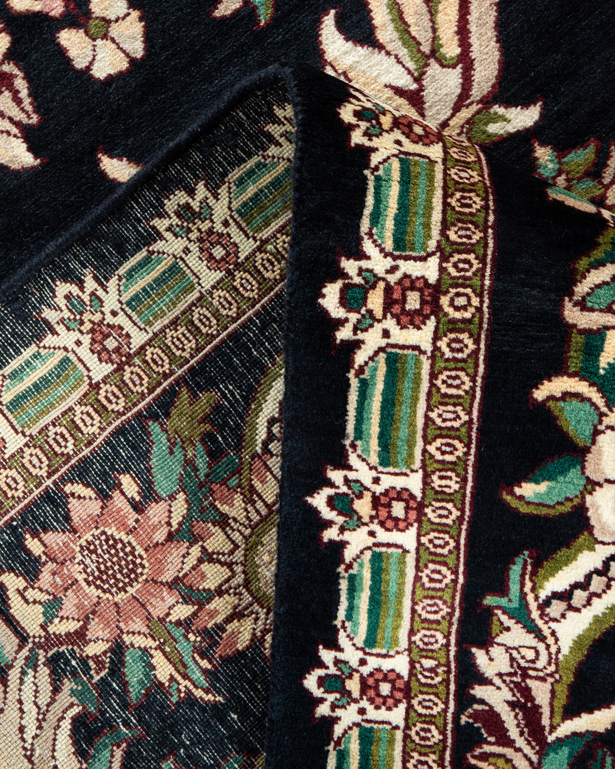 Mogul, One-of-a-Kind Hand-Knotted Area Rug - Black, 6' 2" x 8' 10"