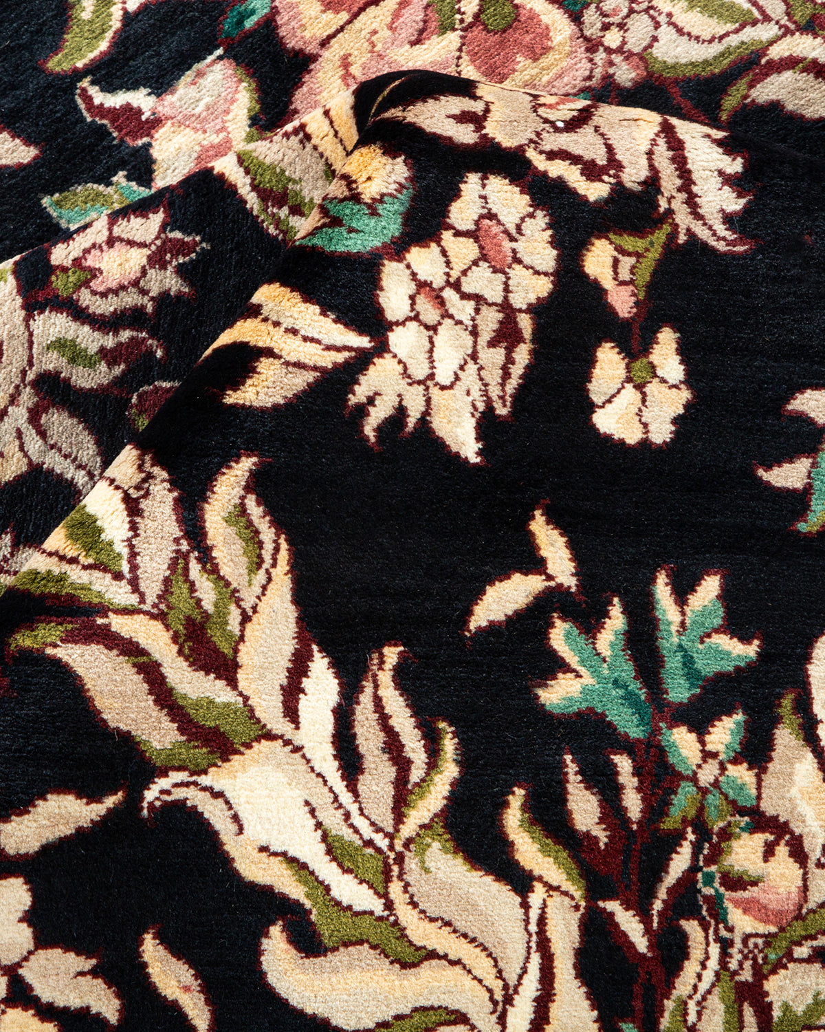 Mogul, One-of-a-Kind Hand-Knotted Area Rug - Black, 6' 2" x 8' 10"
