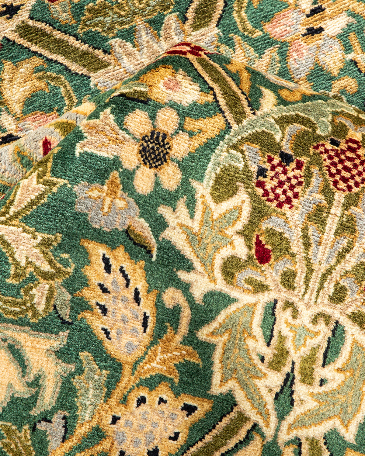 Mogul, One-of-a-Kind Hand-Knotted Area Rug - Green, 6' 0" x 8' 9"