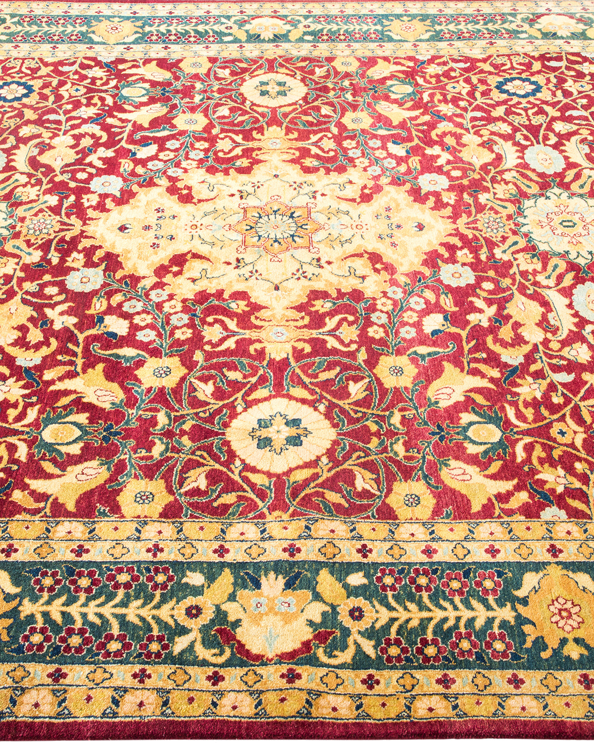 Mogul, One-of-a-Kind Hand-Knotted Area Rug - Red, 6' 0" x 8' 8"
